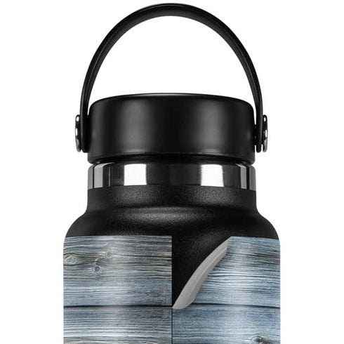 Weathered Blue Wood Hydro Flask 32oz Wide Mouth Skin